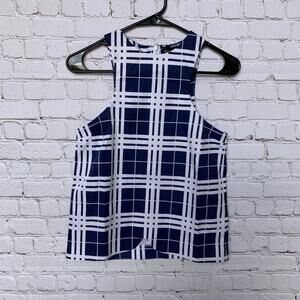STYLESTALKER - Plaid Check Racerback Tank